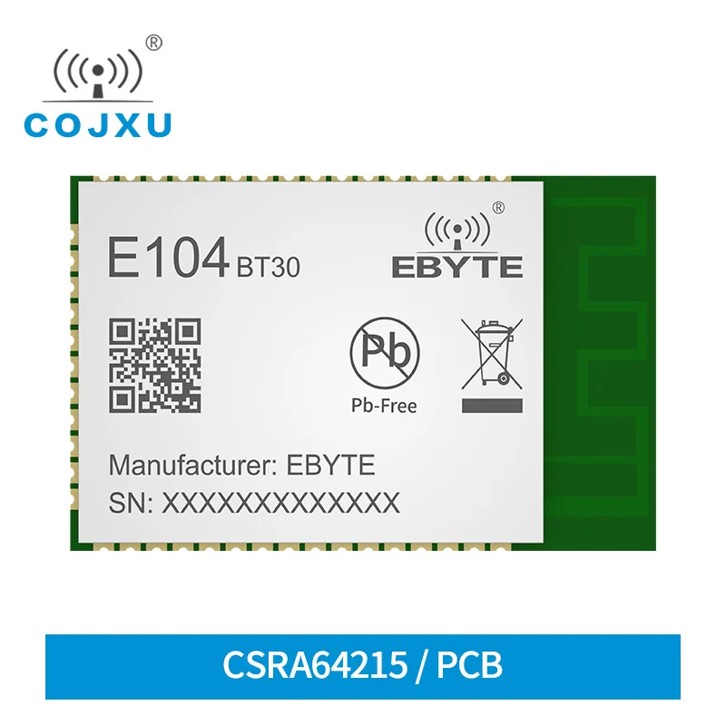 

2.4GHz CSRA64215 BLE V4.2 Module Bluetooth Speaker Module Audio EDR Data Transceiver Receiver Support APTX APTXLL ACC E104-BT30