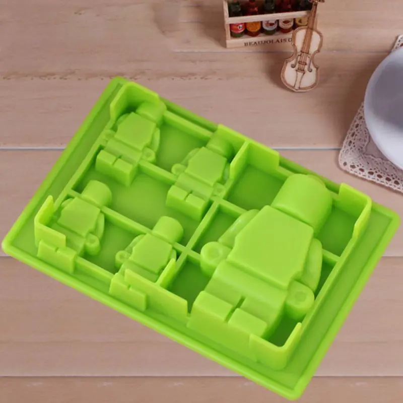 Форма робота ледяная форма лоток для мороженого приготовления йогурта DIY