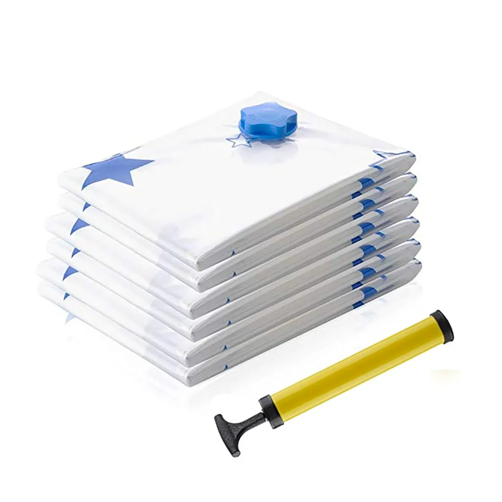 Набор из 6 вакуумных сумок для хранения матрасов тентов одежды пуховых одеял