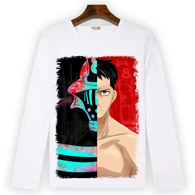 Футболка для косплея пожарной силы футболка с принтом ширры кусакабе