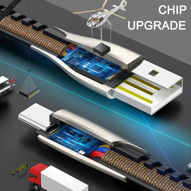 Zinc Alloy Braided Micro USB Type C/Android 5A Fast Charging Charger Cable Cord 1m/2m LSMK99 | Электроника