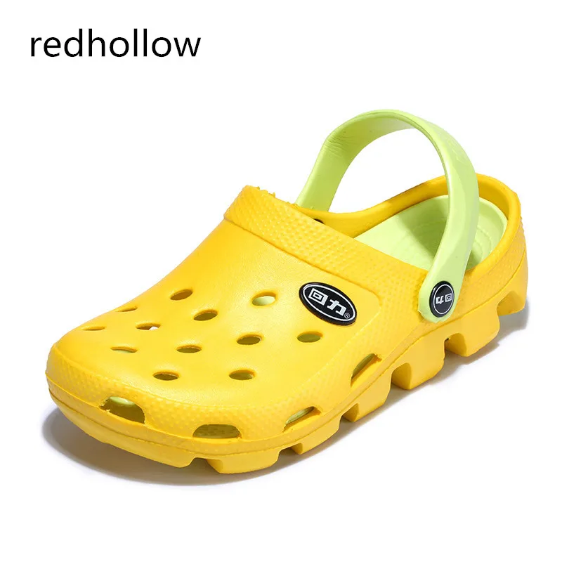 Шлепанцы мужские из ЭВА удобные сандалии без застежки дышащие для пляжа и сада