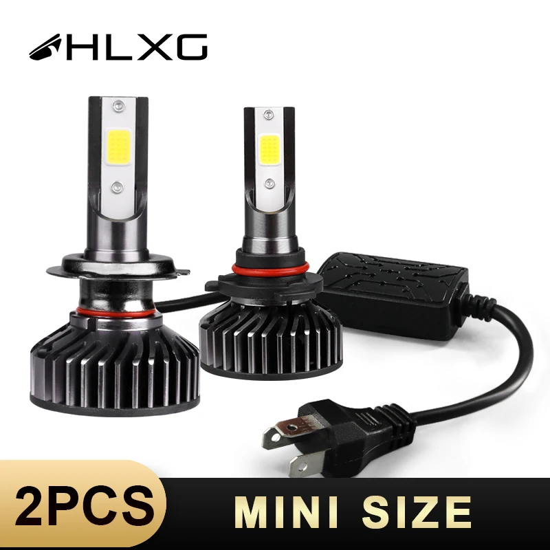 HLXG led h7 h4 h11 автомобильная лампа для фар hb3 hb4 h8 24v turbo automotivo nebbia far 4300k faros carro|Передние