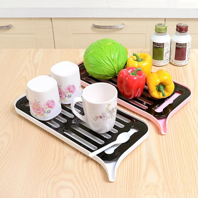 

Kitchen Water Filter Tray Fruit Vegetable Cup Drain Rack Double-layer Sink Drain Basket Plastic Dish Rack Kitchen tool