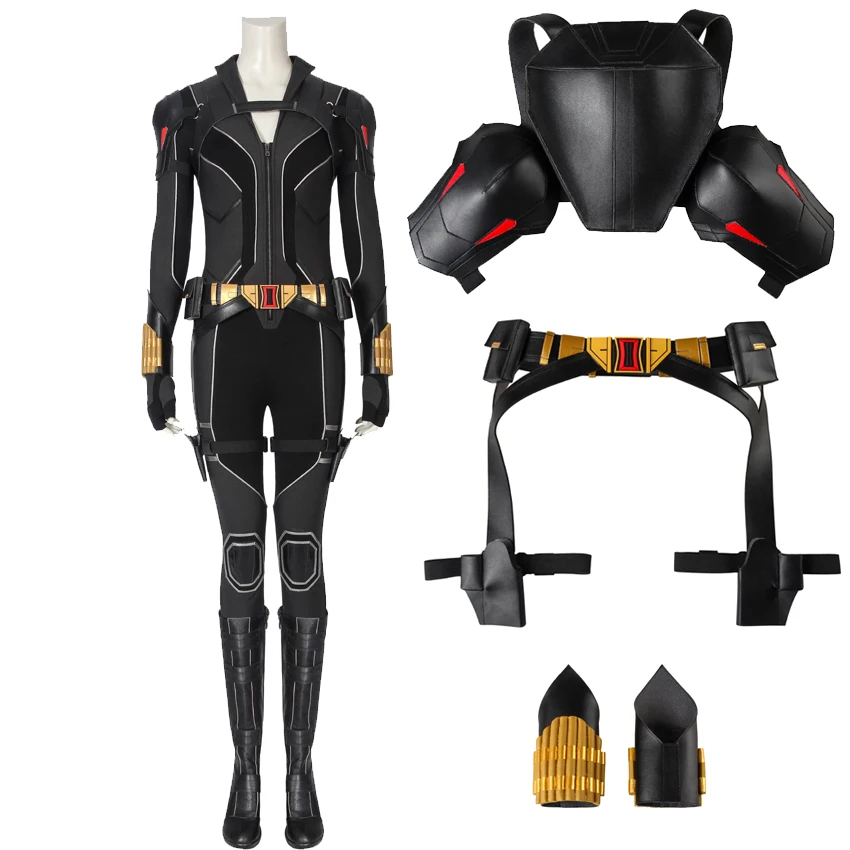 Комбинезон для косплея интимный черный с реквизитом герой 2021 Наташа костюм вдовы