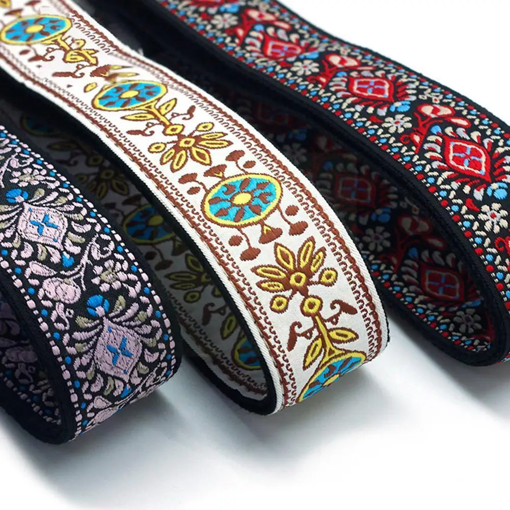 

Ethnic Style Ukulele Strap Durable Adjustable Printing Ribbon Instrument Belt Hawaii Accessories Clip-on Sling Guitar Guita G1S5