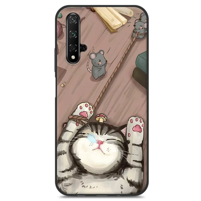 Для huawei Nova 5T чехол 3D рельефная живопись ТПУ Мягкая задняя крышка чехол мультфильм силиконовая защитная оболочка для huawei Nova 5T# KO
