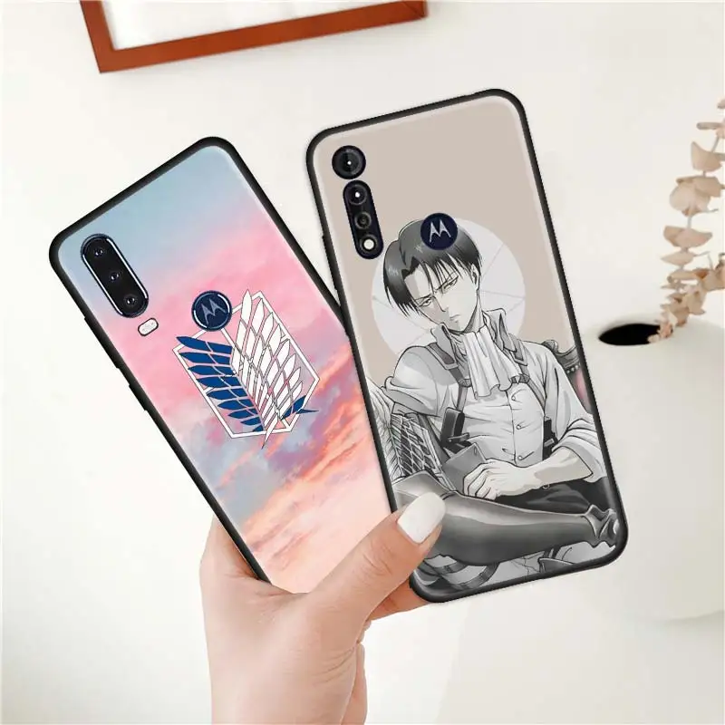 anime attack on titan case for motorola moto g8 play g 5g power lite e6s stylus one hyper edge fusion plus tpu phone cover free global shipping