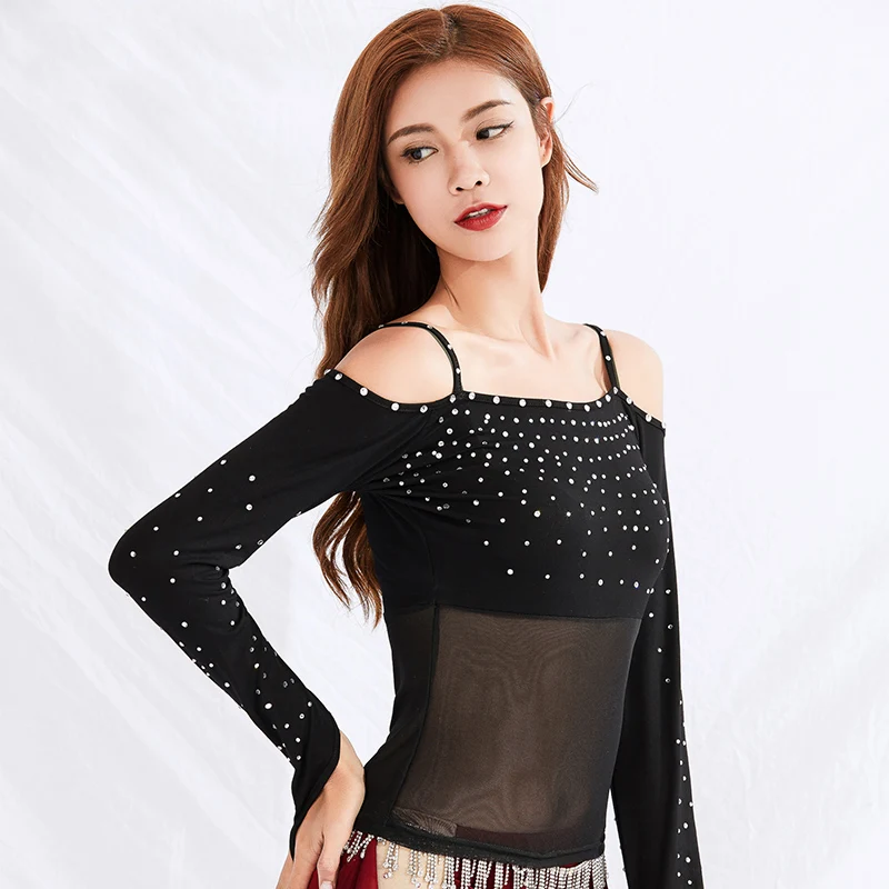 Пикантные латинские платья женские V воротник Танго ча Самба практические