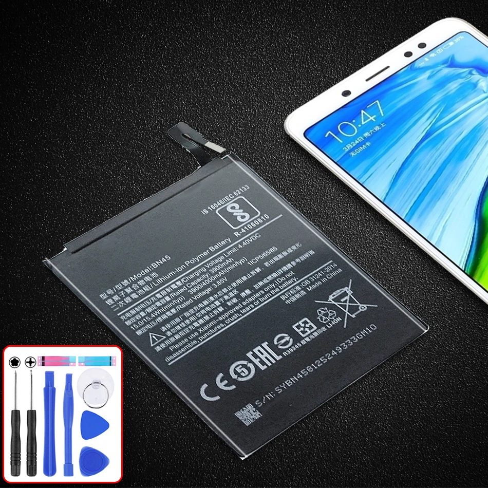 

Аккумулятор BN45 4000 мАч для Xiaomi Mi Note2 Redmi Note 5 Note5 BN45