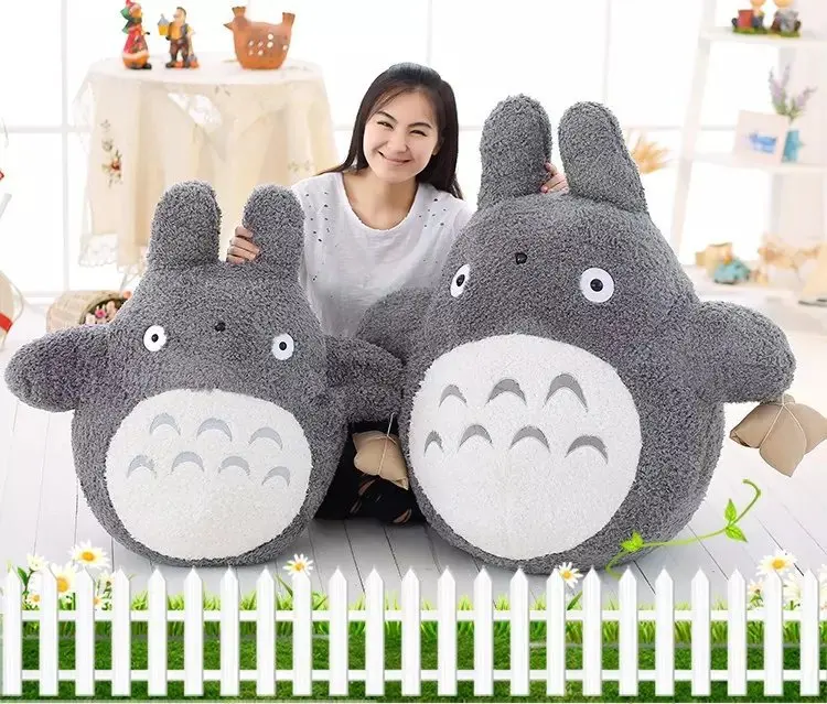 

20-50cm Kawaii Japanese Style Anime Plush Cat Stuffed Animal Doll Totoro-cat Pillow Cushion Plush Toys for Kids
