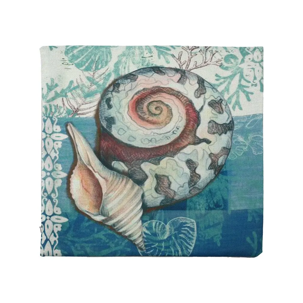 Новая хлопковая льняная подушка крышка морской океан Морская ракушка с формой