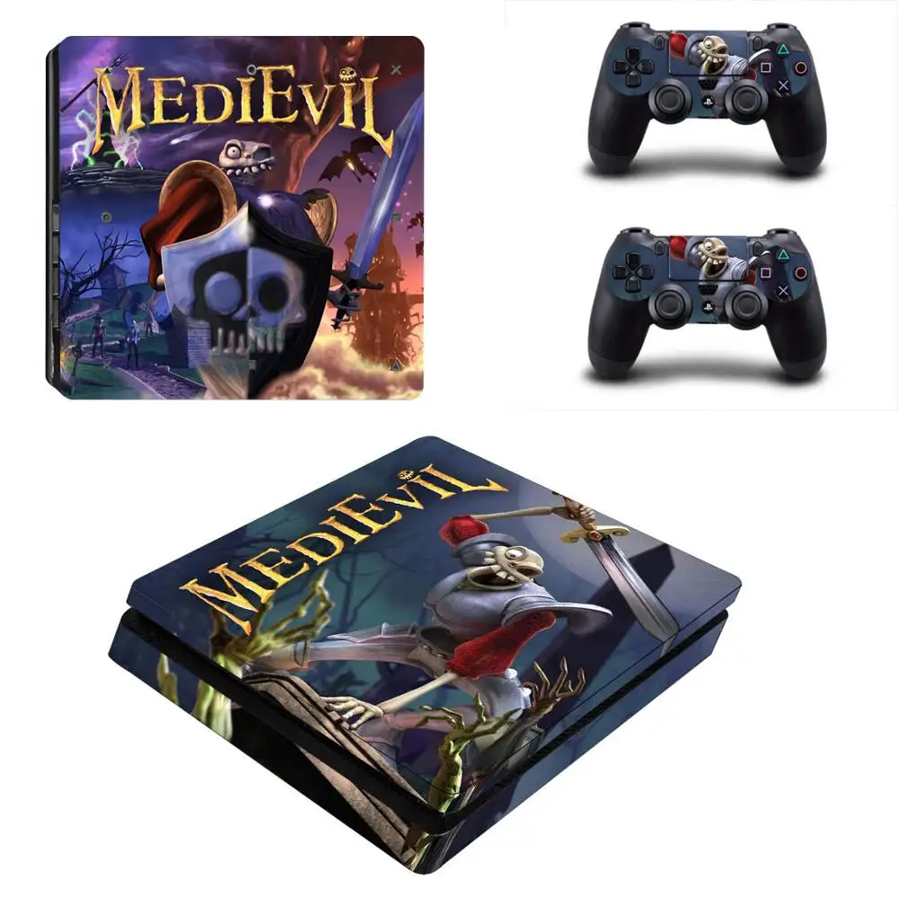 PS4 тонкие наклейки MediEvil Play станция 4 тонкий кожи наклейка Стикеры для playstation
