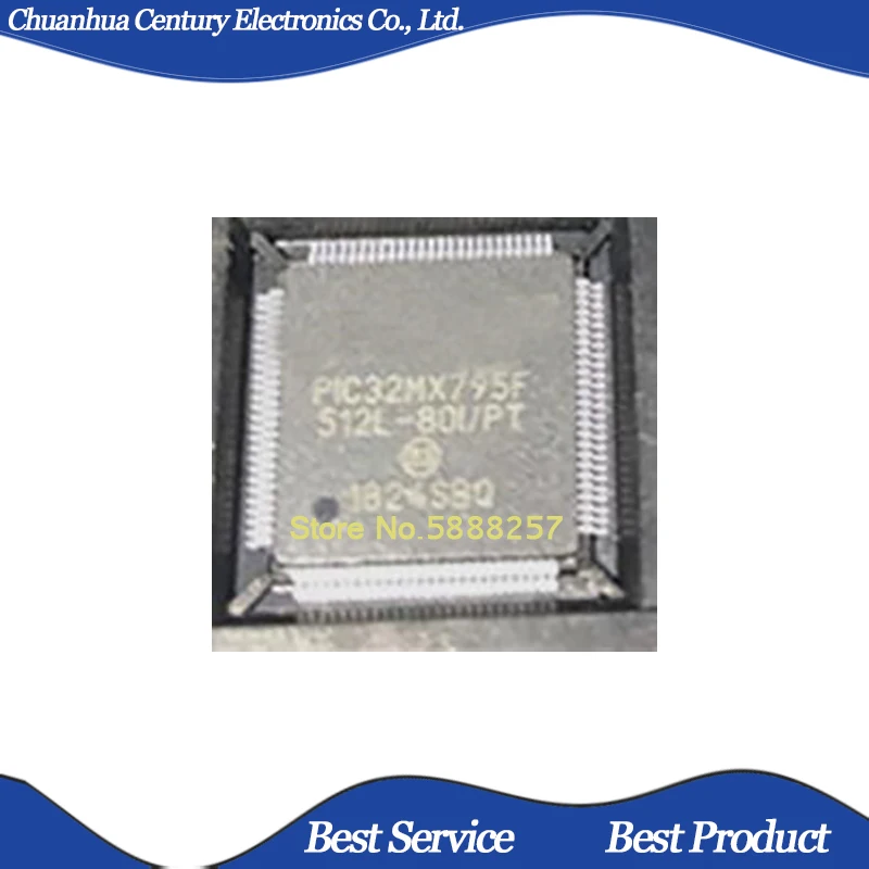 1 шт./лот PIC32MX795F512L-80I/PT TQFP100 Новый и оригинальный телефон | Электроника