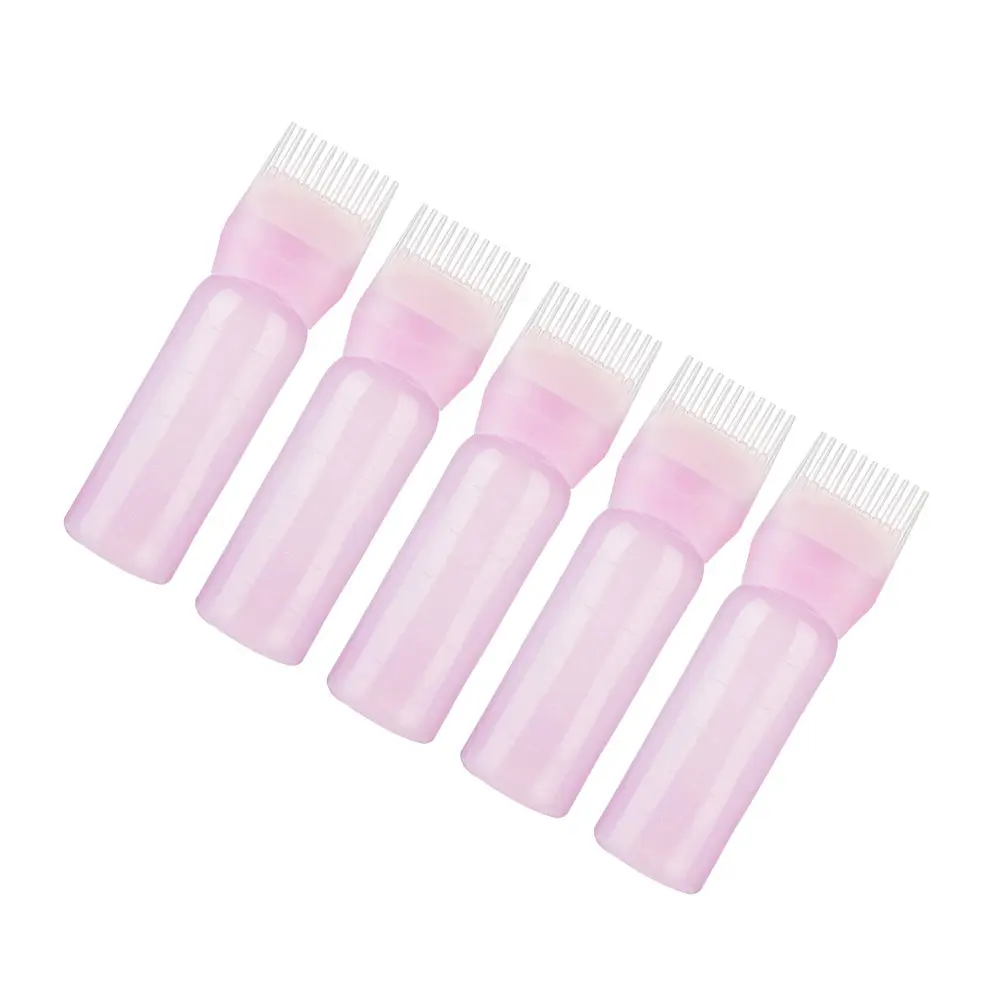 5pcs 120ml Hair Dye Bottle Professional Colouring Comb Empty Coloring Hairdressing Styling Tool | Красота и здоровье