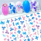 Наклейки для ногтей, декоративная Гортензия, тюльпан, Подсолнух, смайлик, самодельные Украшения для ногтей, креативные наклейки для дизайн водяные знаки, инструмент