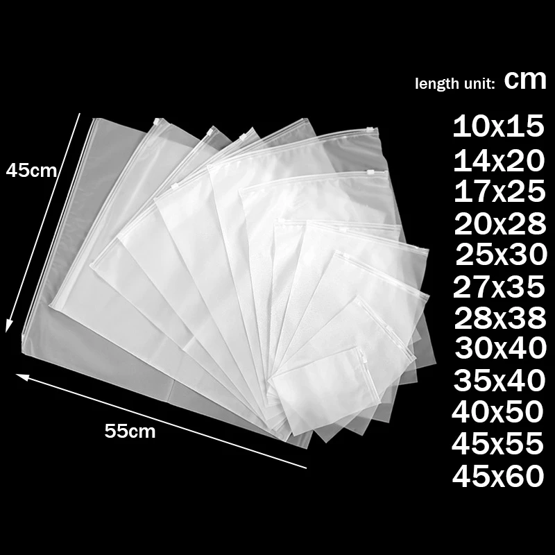 Матовый прозрачный пластиковый пакет для хранения 2 шт. дорожные мешки с