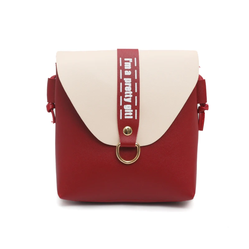 Простая женская сумка через плечо из высококачественной искусственной кожи