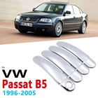 Хромированные ручки Чехлы для Volkswagen VW Passat B5 B5.5 1996  2005 аксессуары наклейки стайлинга автомобилей 1997 1998 1999 2000 2001 2002