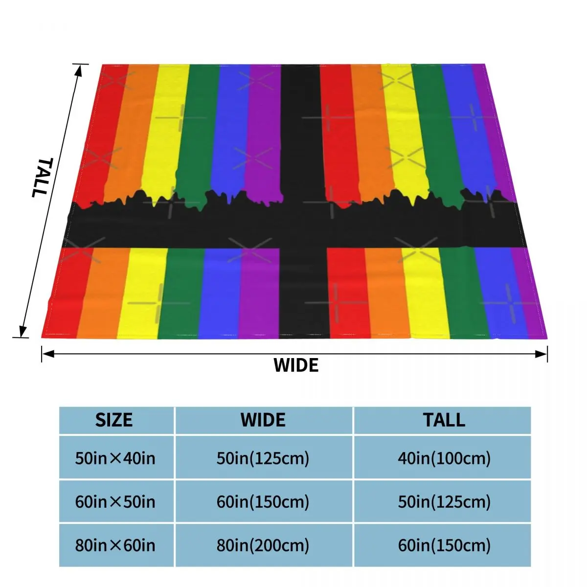 ЛГБТ гей-Прайд одеяло с радужной капельной краской покрывало для кровати