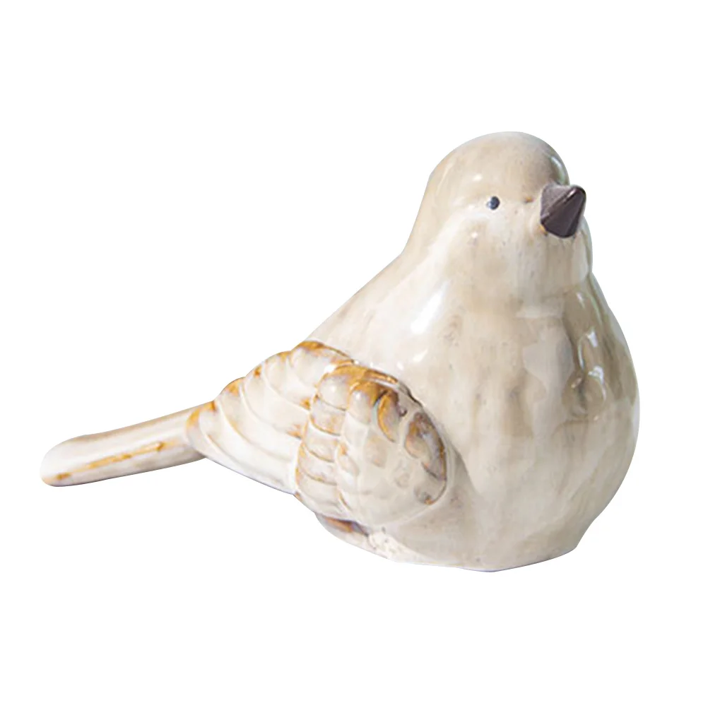 

1Pc Household Desktop Bird Statue Decoration Lovely Bird Shape Adornment