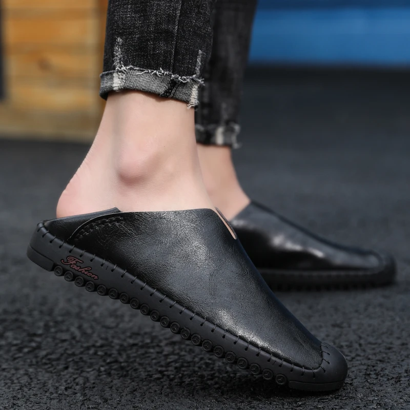 

Zapatillas Hombre Men Black Shoes Men's Summer Sapato Masculino Casual Sneakers Mens Genuine Leather Autumn Breathable