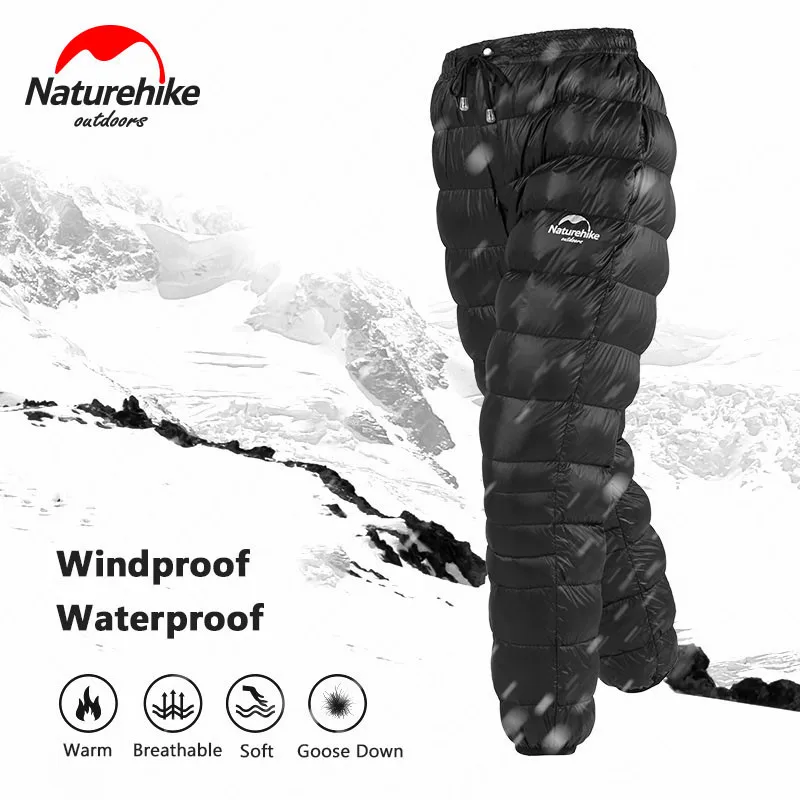 Водонепроницаемые штаны Naturehike Goose 5 ~ ℃ унисекс Одежда для альпинизма кемпинга 90%