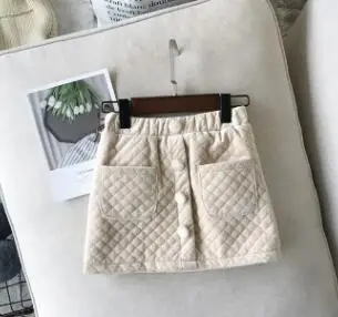 03 Honey Angle/Новая Модная трикотажная юбка для девочек; осенне-зимняя одежда для маленьких девочек; однотонная элегантная детская юбка; Весенняя юбка для младенцев - Цвет: 03