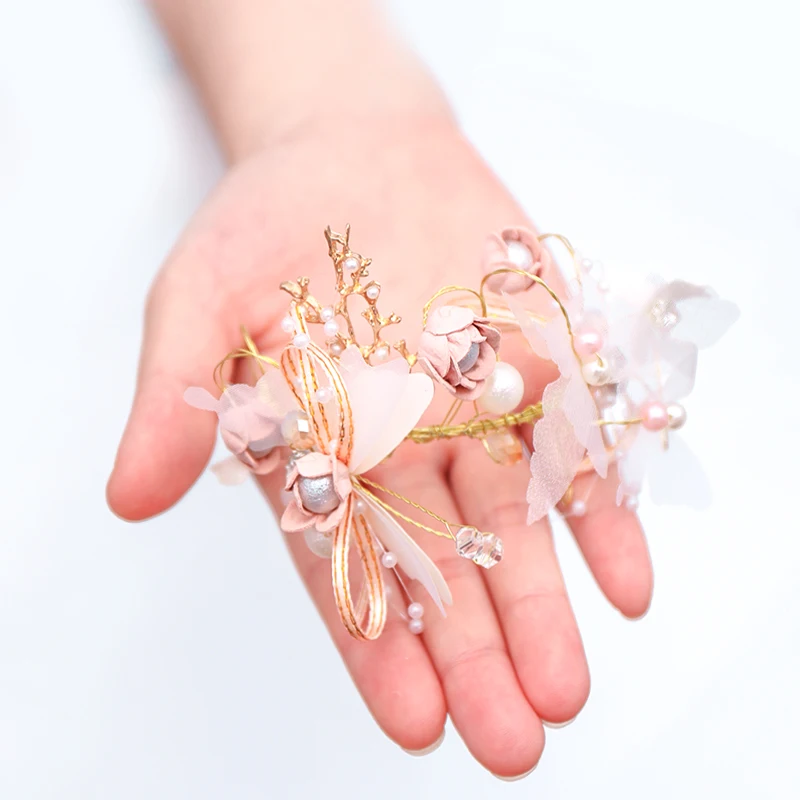 2 шт. цветок на запястье для подружки невесты группа из Мори простые свадебные