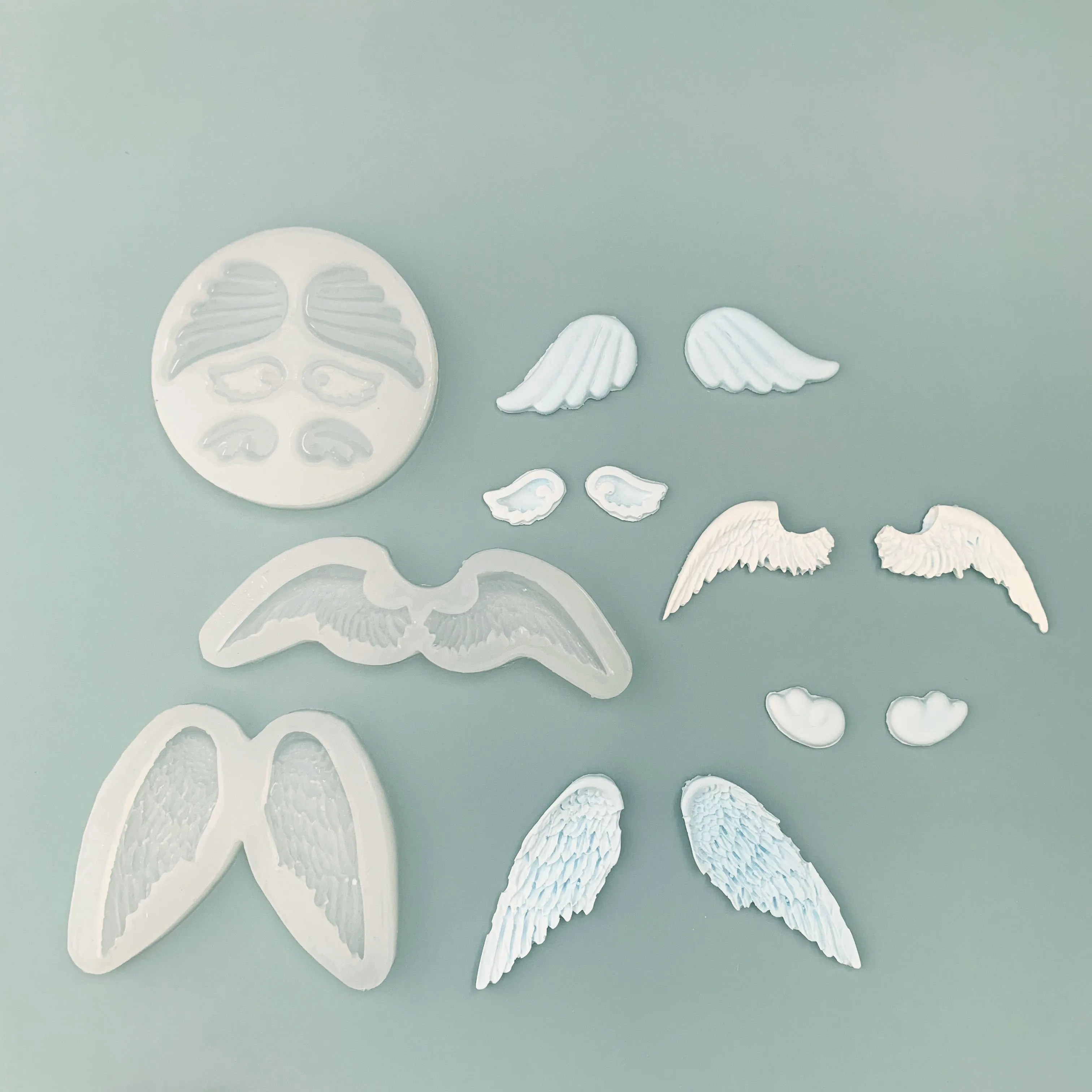 

Angel wings turn sugar silicone mold chocolate baking cake decoration mold hand DIY tools