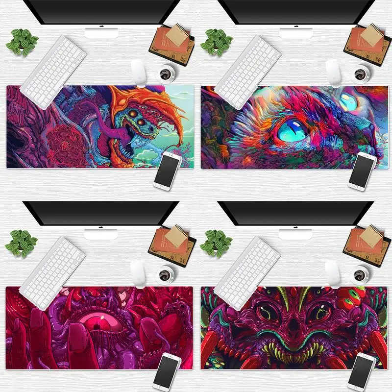 

Hyper Beast Ghost Beautiful Anime Mouse Mat Keyboard Game Mouse Mat pad X XL XXL Non-slip Laptop Cushion