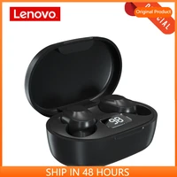 lenovo xt91 tws earphone wireless bluetooth headphones ai control gaming headset stereo bass with mic noise reduction
