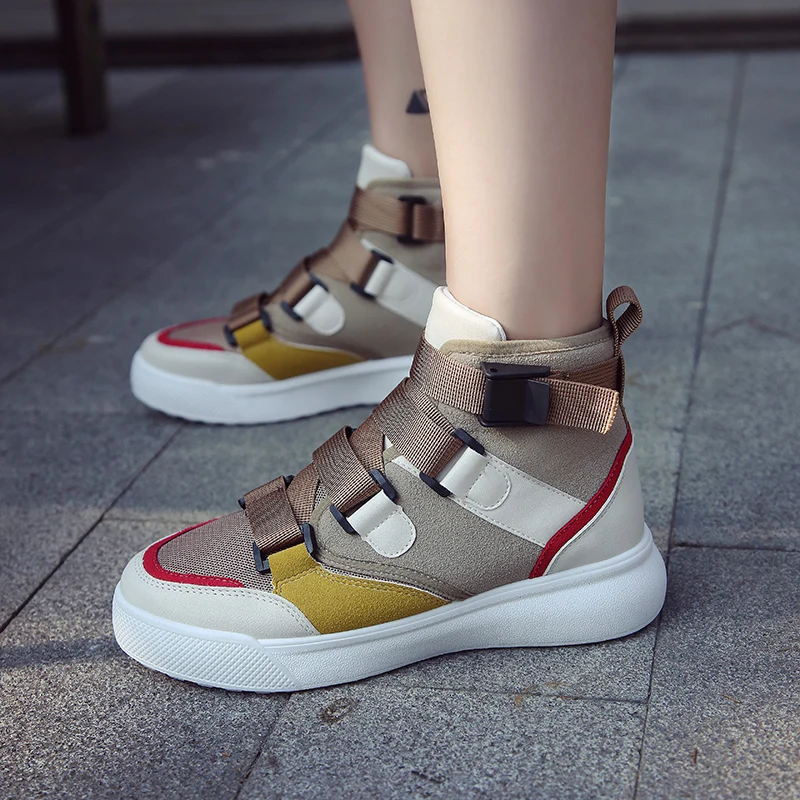 

Women's Ankle Boots Slip on Platform Woman High Quality Comfortable Booties Female Ladies Botas Shoes Casual Sneakers Footwear