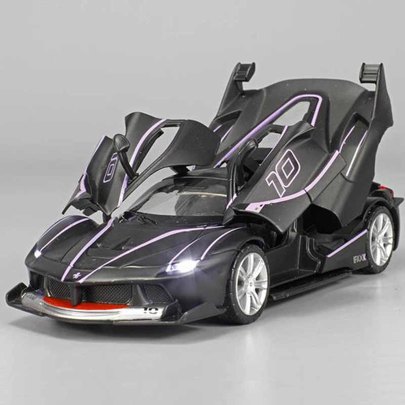 Модель автомобиля из сплава в масштабе 1:32 статуя железного FXX Игрушечная модель