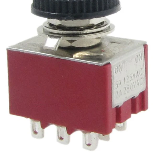 FashionAC 250V 2A 125V 5A ВКЛ./вкл. 2 положения 3PDT тумблер с водонепроницаемой