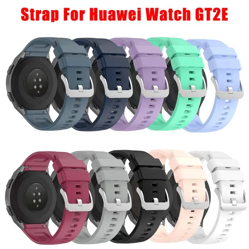 

Soft Silicone Strap For Huawei Watch GT2E Smart Watch Starp Replacement Metal Buckle Smart Accessories For Huawei Watch GT2E