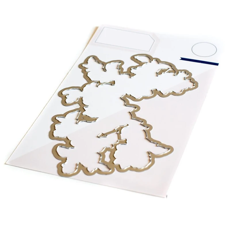 Новинка 2021 прозрачные штампы в виде цветущей ветки металлические и набор