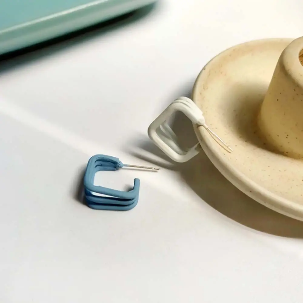 

Korean Multi-layer Drop Earrings For Women Stainless Steel Simple Gift Hip Hoop Earring Female Fashion Jewelry