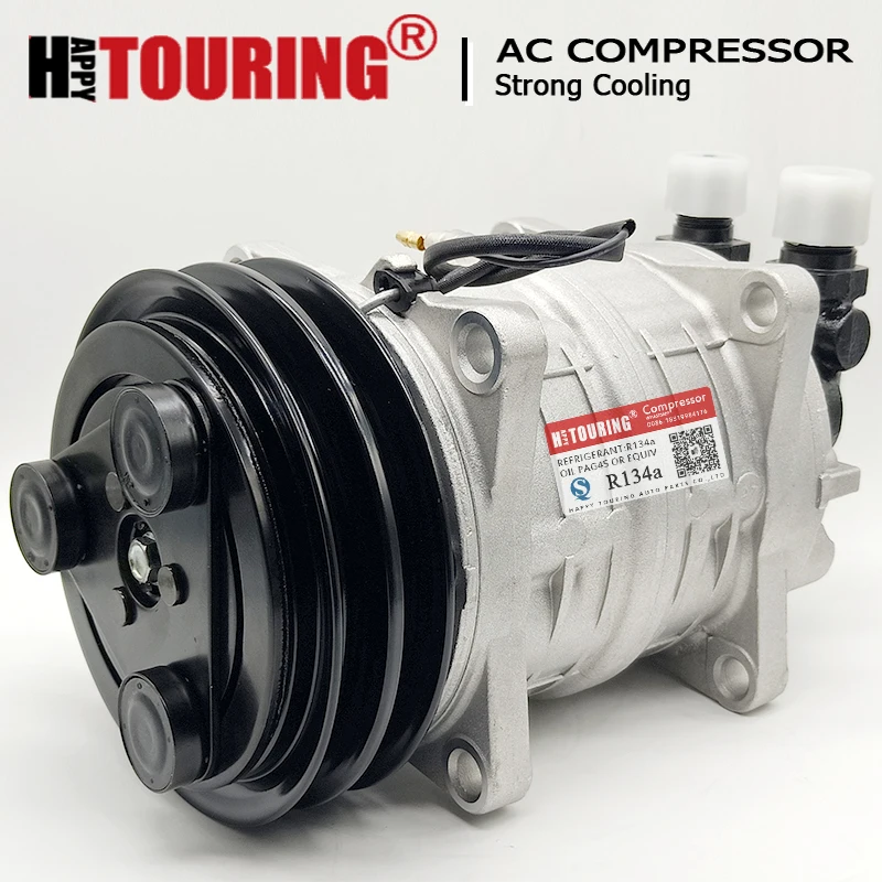 For TM15 RV Freightliner FC70 FS65 FL50 AC Compressor SAEJ639 2045011 2521152 43555011 48845011 10045011 58621 Z0006347a