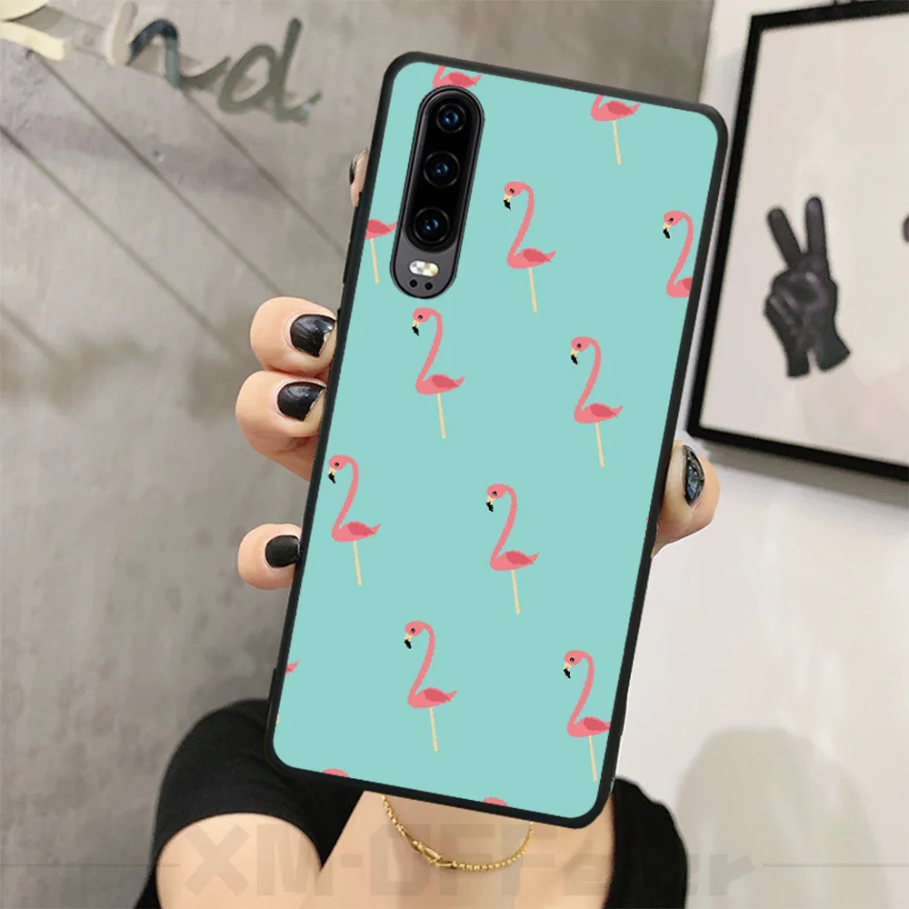 Чехол для телефона ByLoving pink red Flamingo bird DIY Huawei P9 10 lite P20 pro P30 Psmart mate 20 | Мобильные