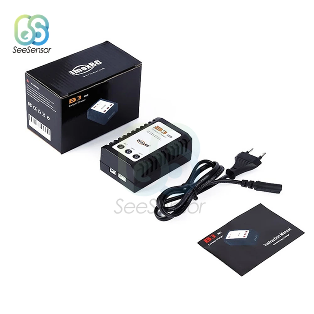 IMaxRC IMAX B3 Pro Compact Charger for 2S 3S Lipo Battery Balance Adapter EU/US Power Plug AC 100V-240V | Обустройство дома