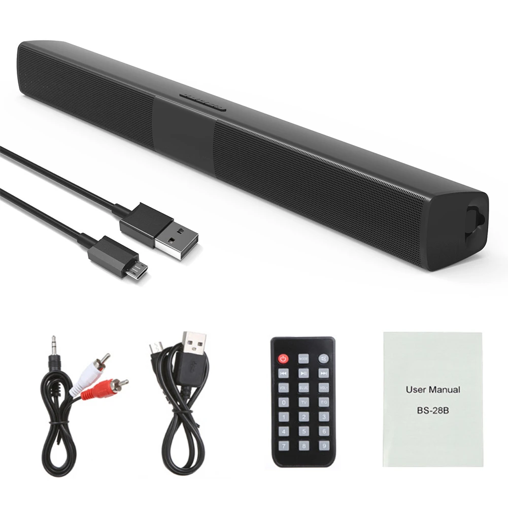 

20W TV Sound Bar Wired and Wireless Bluetooth Home Surround SoundBar for PC Theater TV Speaker