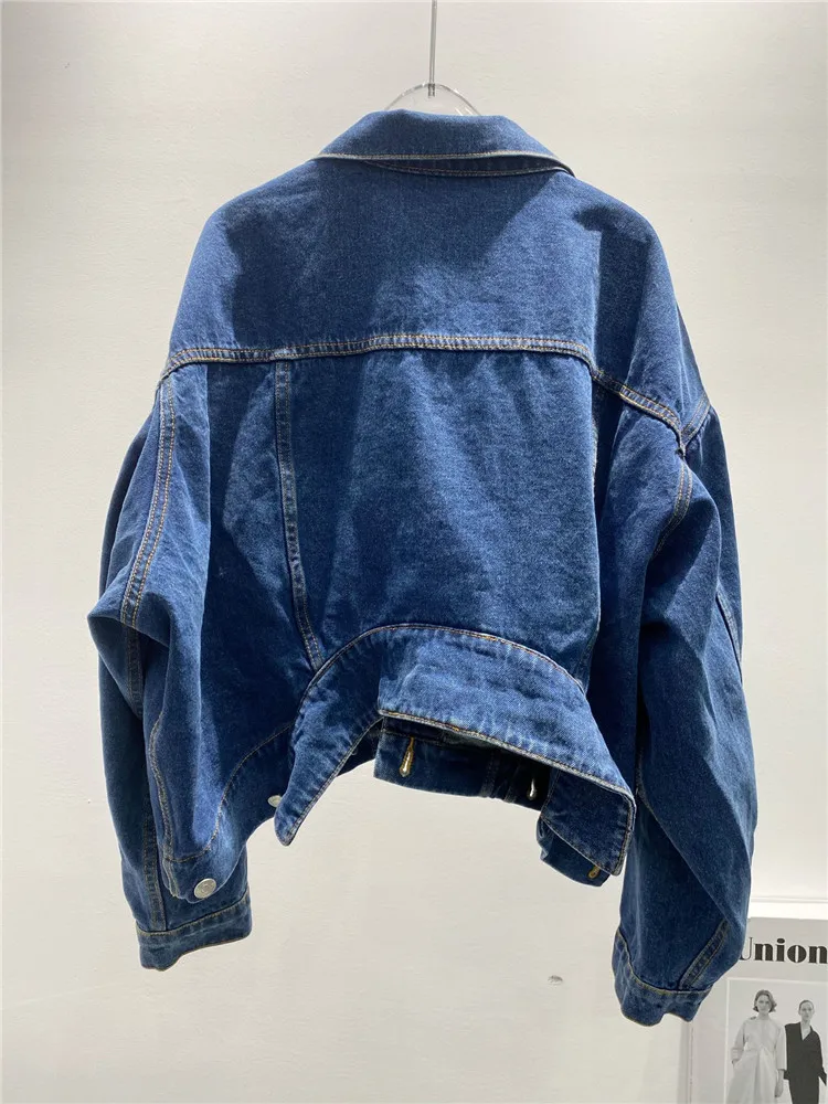 Уличная мода ленивый большой профиль два ряда металлическая пряжка потертая