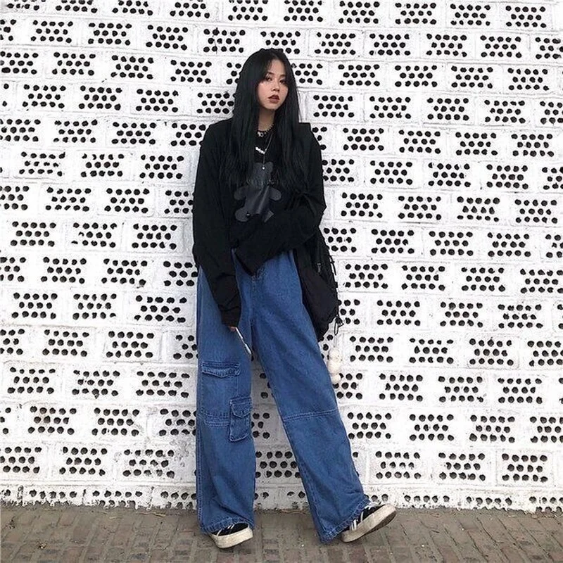 Джинсы женские с завышенной талией дизайнерские базовые винтажные хипстерские