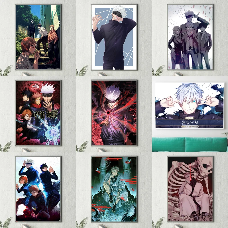 

Плакат из аниме «юютсу кайсен», шелковая Картина на холсте, Художественная печать, ретро, минималистичное украшение для спальни, гостиной