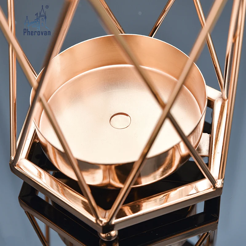 Модный геометрический Железный Подсвечник настенный подсвечник орнамент бра