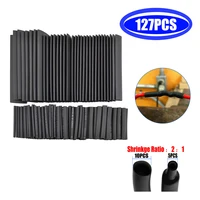 127pcs 21 ratio heat shrink tube with glue dual wall adhesive wrap wire connectors kit useful cable electrical tube shrinktube