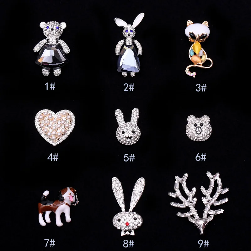 

Free Shipping 20pcs/lot Flat Back Rhinestone Button For Hair Flower Wedding Invitation DIY Flower Centerpiece LSRB035