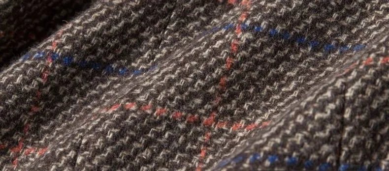 

2019 Outerwear Jackets Autumn Winter Coat high quality Long plaid Women's Temperament Fashion Long Female Warm Coat women