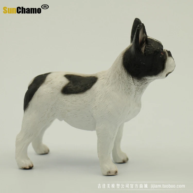 Новая модель моделирования Французский бульдог из смолы корова метод украшения